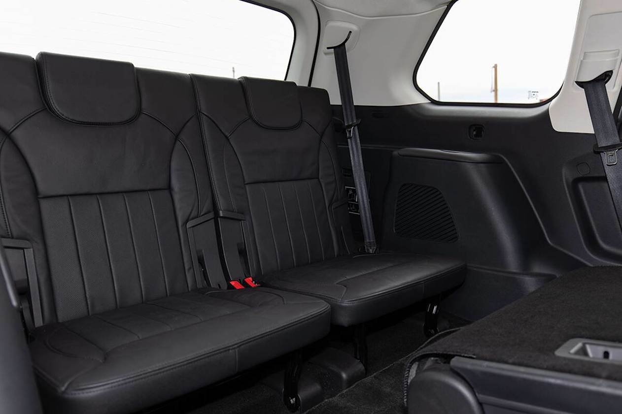 Back in the third row there is enough room for even a tall adult to fit.